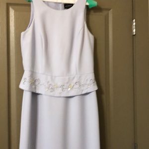Virgo Designer dress with jacket, 10, sleeveless